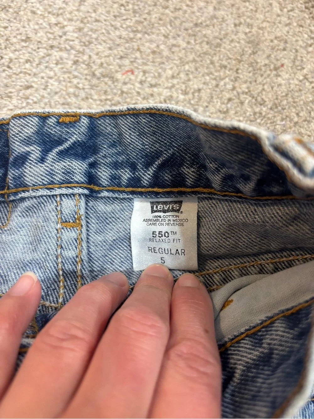 Vintage 2000’s Levi’s 505 boy’s jeans made into jorts  size 5 Y2K vintage Levi’s